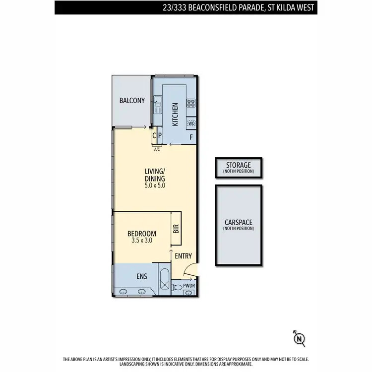 Floorplan of Homely apartment listing, 23/333 Beaconsfield Parade, St Kilda West VIC 3182