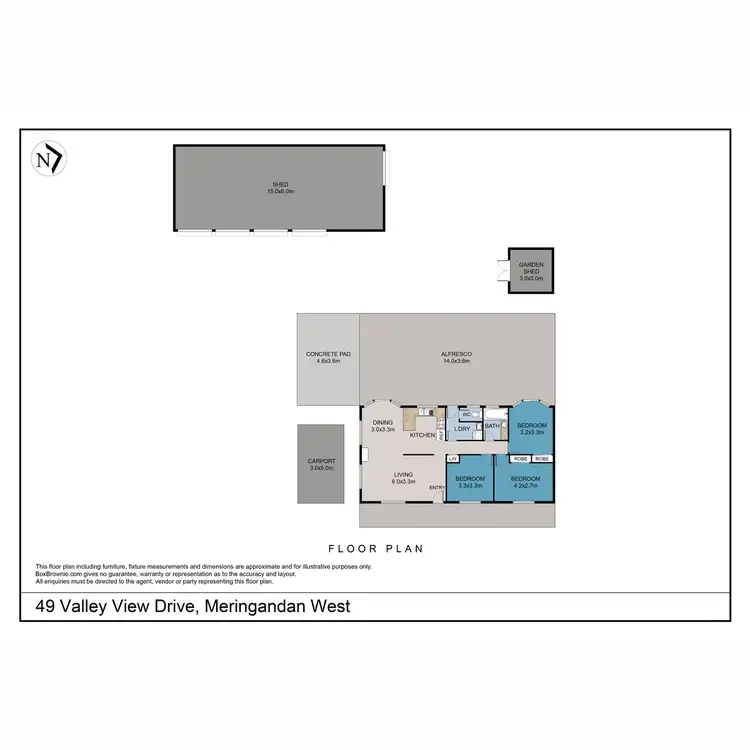 Floorplan of Homely rural property listing, 49 Valley View Drive, Meringandan West QLD 4352