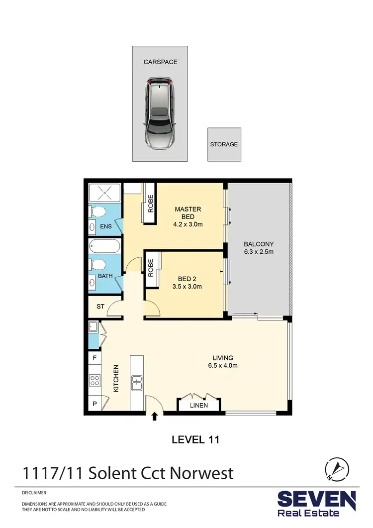 Floorplan of Homely apartment listing, 1117/11 Solent Circuit, Norwest NSW 2153