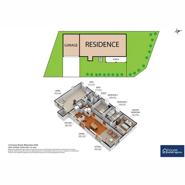 Floorplan of Homely house listing, 14 Cessna Street, Wilsonton QLD 4350