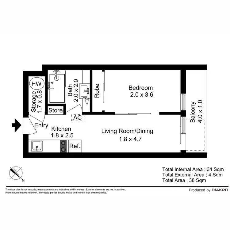 Floorplan of Homely apartment listing, 320/118 Franklin Street, Melbourne VIC 3000