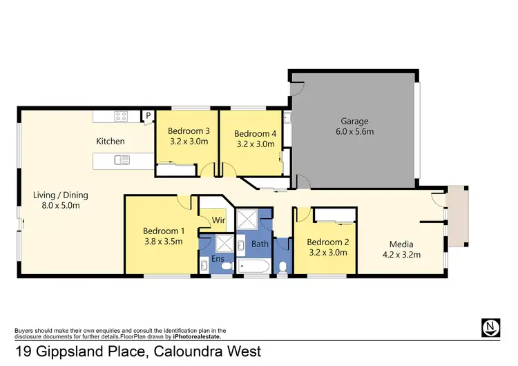 Floorplan of Homely house listing, 19 Gippsland Place, Caloundra West QLD 4551