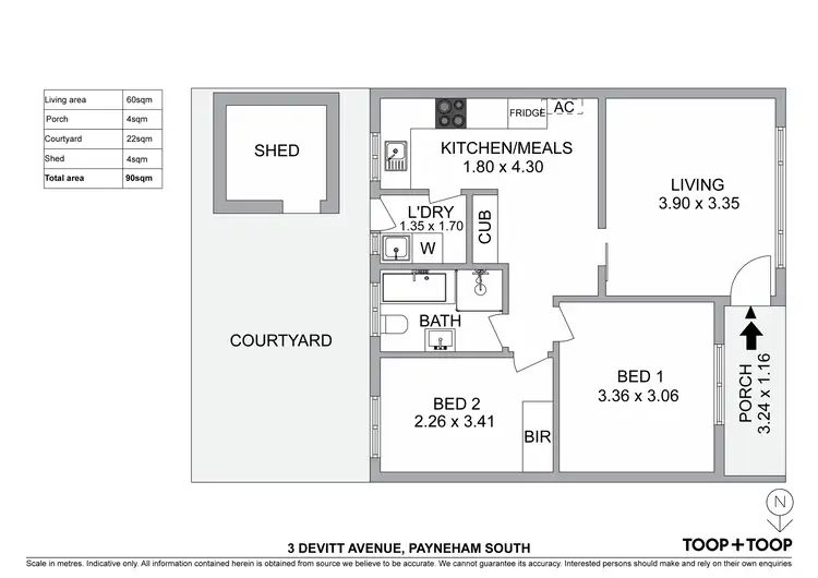 Floorplan of Homely unit listing, 3, 4 & 5/63 Devitt Avenue, Payneham South SA 5070