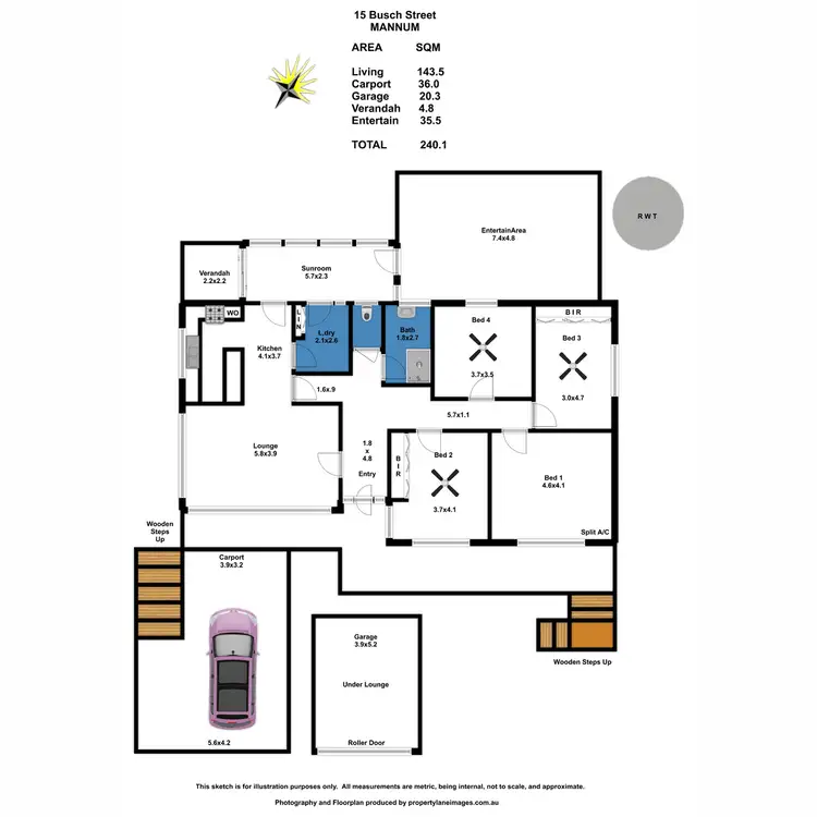 Floorplan of Homely house listing, 15 Busch Street, Mannum SA 5238