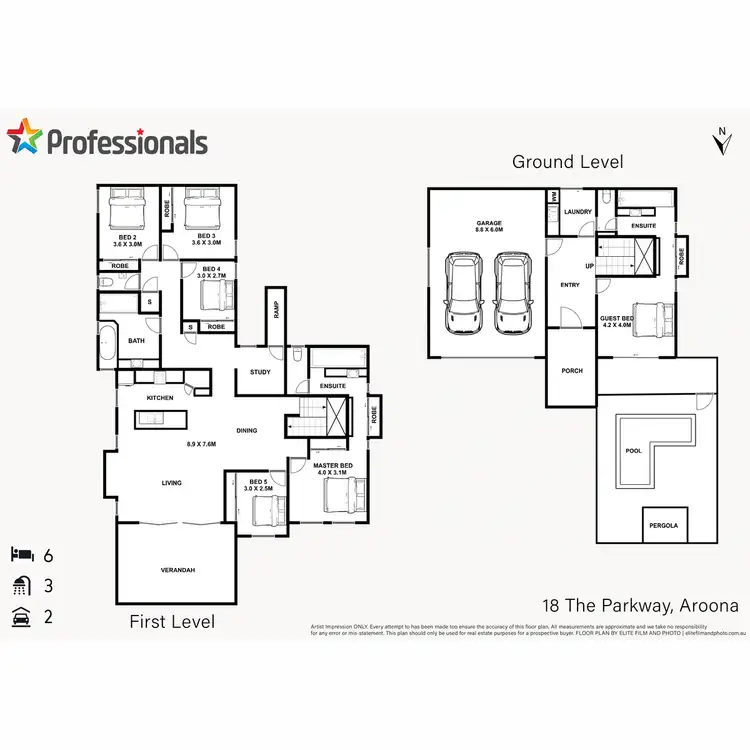 Floorplan of Homely house listing, 18 The Parkway, Aroona QLD 4551