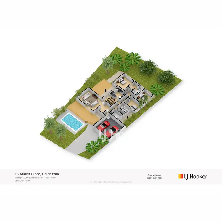 Floorplan of Homely house listing, 18 Atkins Place, Helensvale QLD 4212