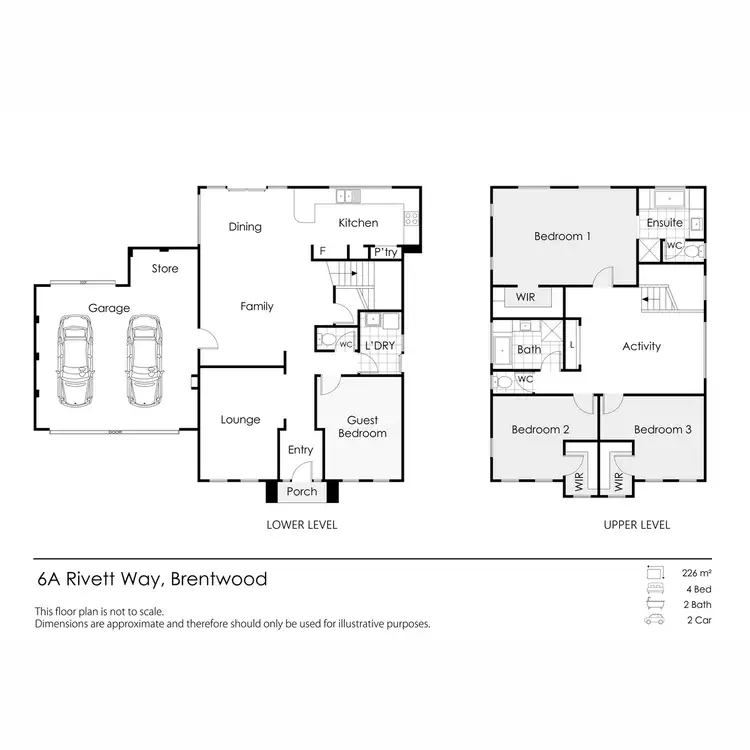 Floorplan of Homely house listing, 6A Rivett Way, Brentwood WA 6153