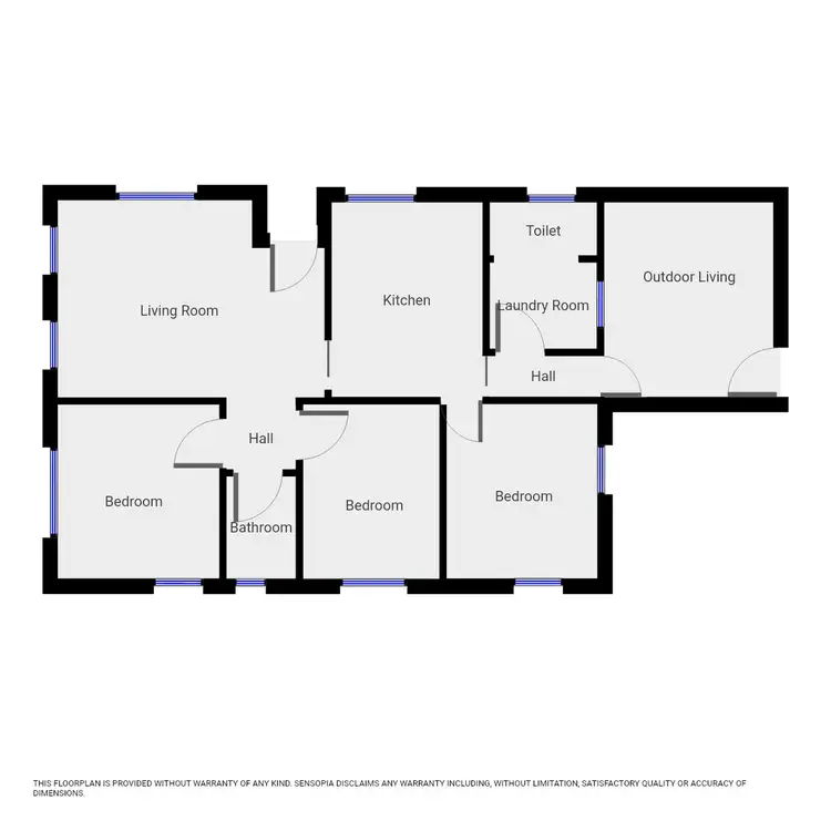 Floorplan of Homely rural property listing, 14 Boorook Street, Mortlake VIC 3272
