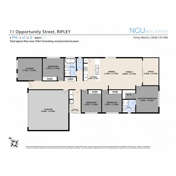 Floorplan of Homely house listing, 11 Opportunity Street, Ripley QLD 4306