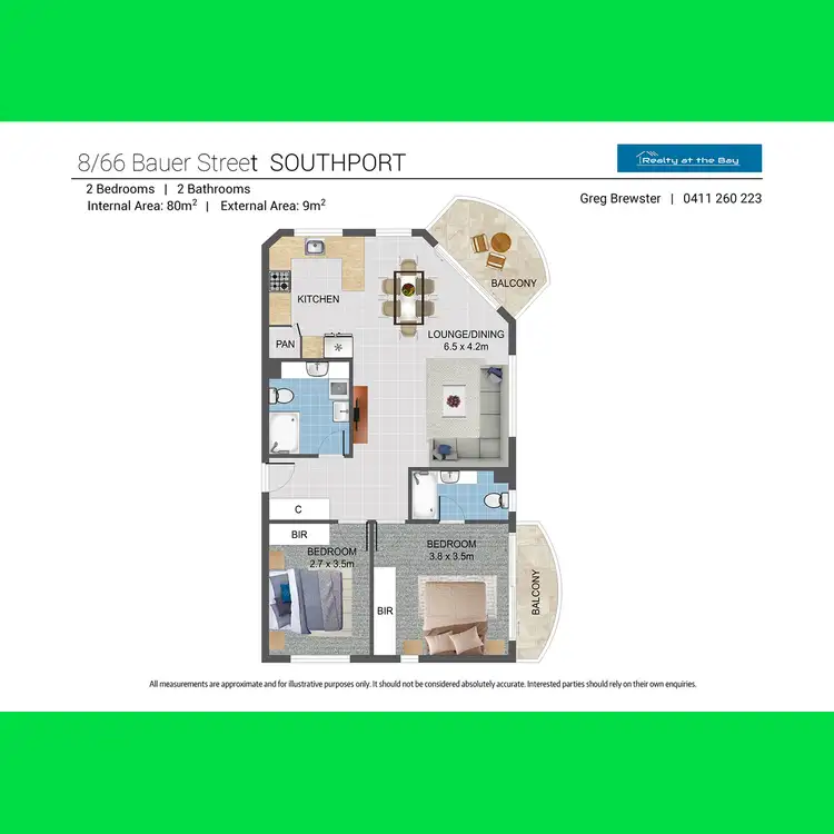 Floorplan of Homely unit listing, 8/66-68 Bauer Street, Southport QLD 4215