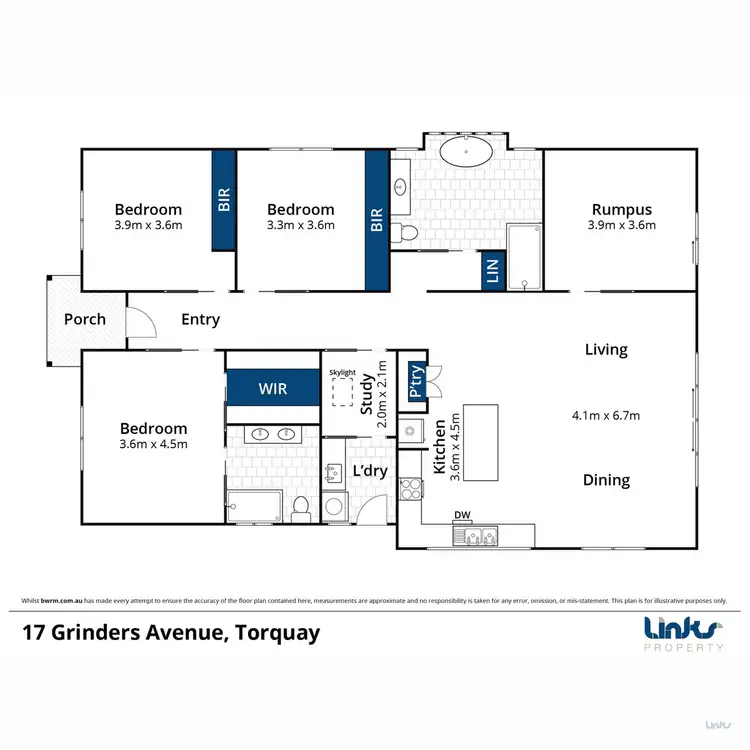Floorplan of Homely house listing, 17 Grinders Avenue, Torquay VIC 3228