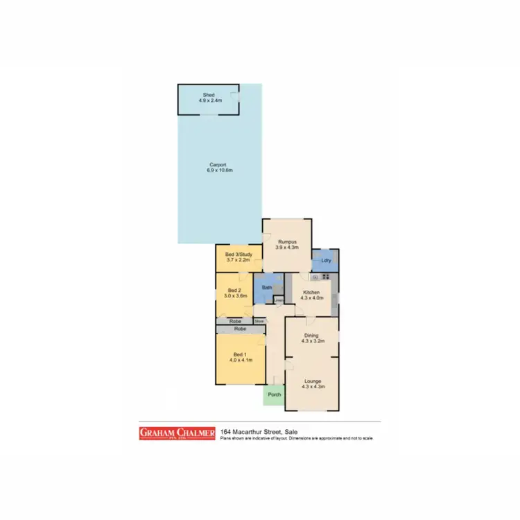 Floorplan of Homely house listing, 164 Macarthur Street, Sale VIC 3850