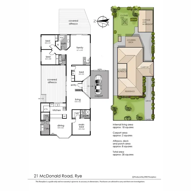 Floorplan of Homely house listing, 21 McDonald Road, Rye VIC 3941