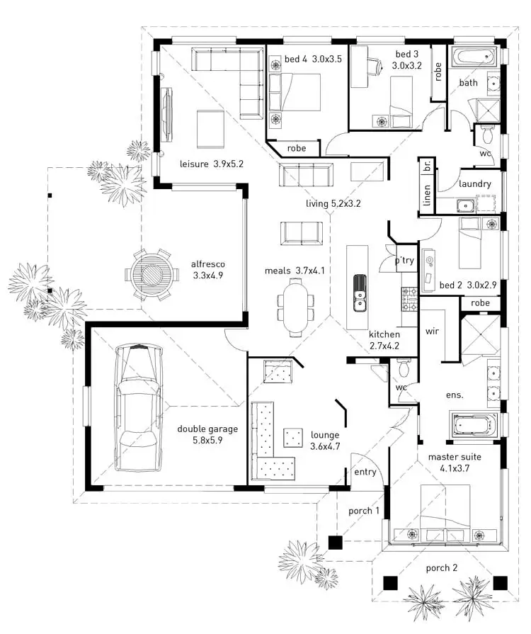 Floorplan of Homely house listing, 18 Stoney Creek Circuit, Ormeau QLD 4208