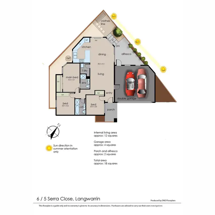 Floorplan of Homely unit listing, 6/5 Serra Close, Langwarrin VIC 3910