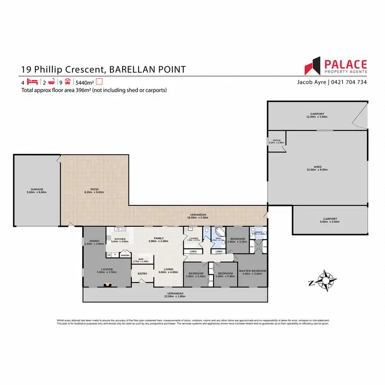 Floorplan of Homely house listing, 19 Phillip Crescent, Barellan Point QLD 4306