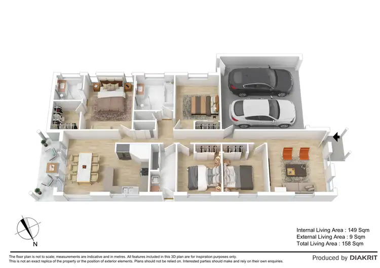 Floorplan of Homely house listing, 21 Honeyeater Crescent, Dakabin QLD 4503