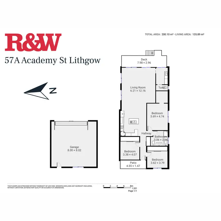 Floorplan of Homely house listing, 57A Academy Street, Lithgow NSW 2790