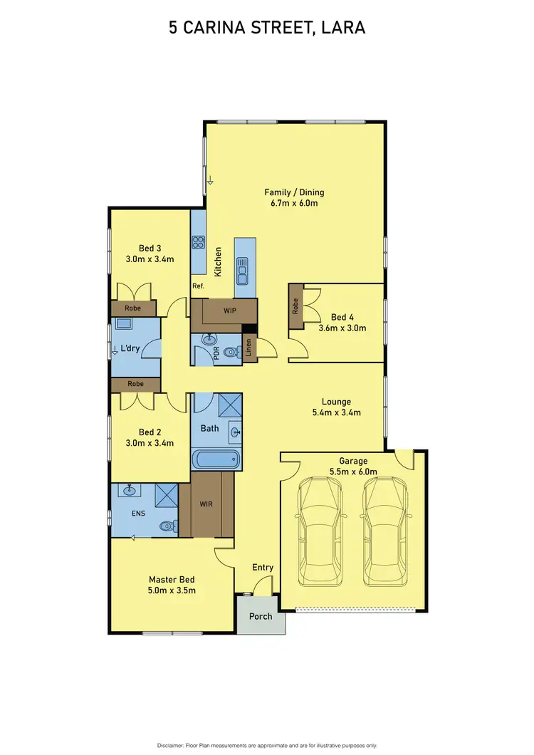 Floorplan of Homely house listing, 5 Carina Street, Lara VIC 3212