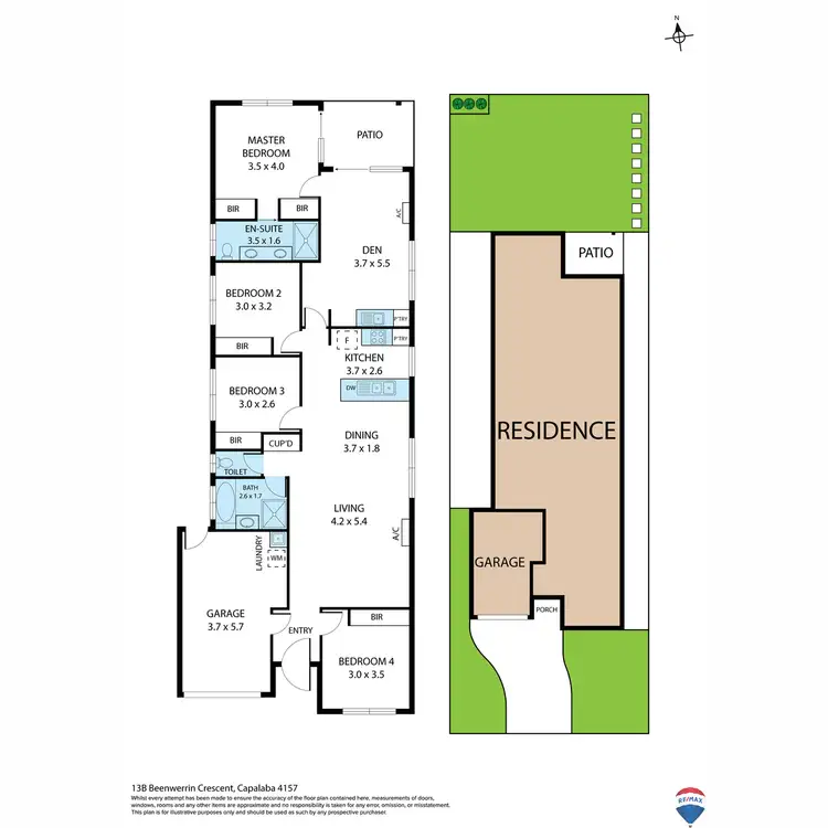 Floorplan of Homely house listing, 13B BEENWERRIN Crescent, Capalaba QLD 4157