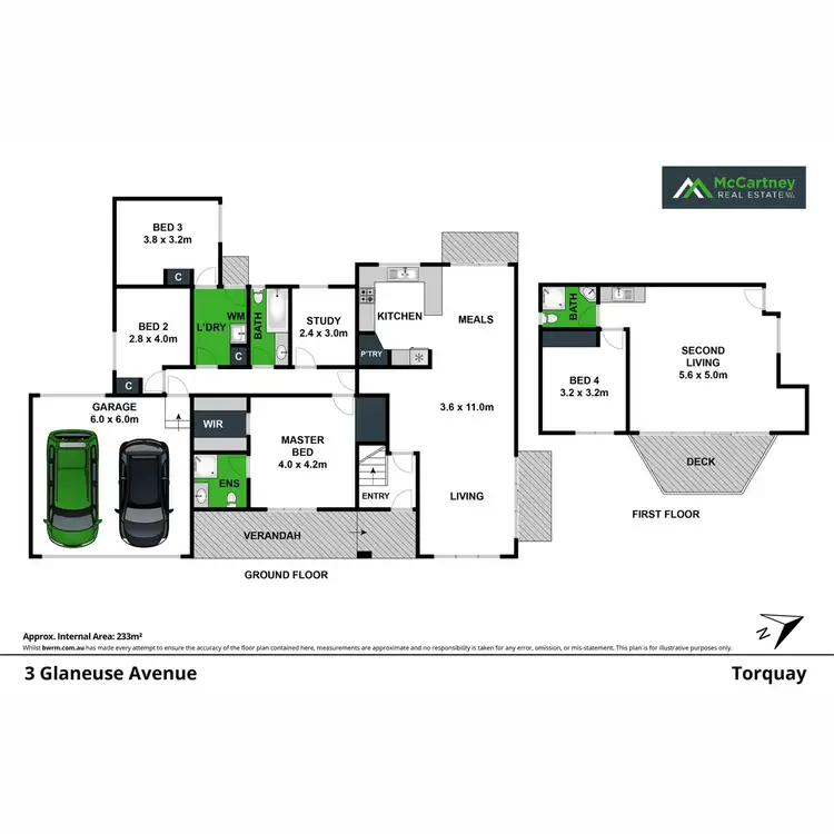 Floorplan of Homely house listing, 3 Glaneuse Avenue, Torquay VIC 3228