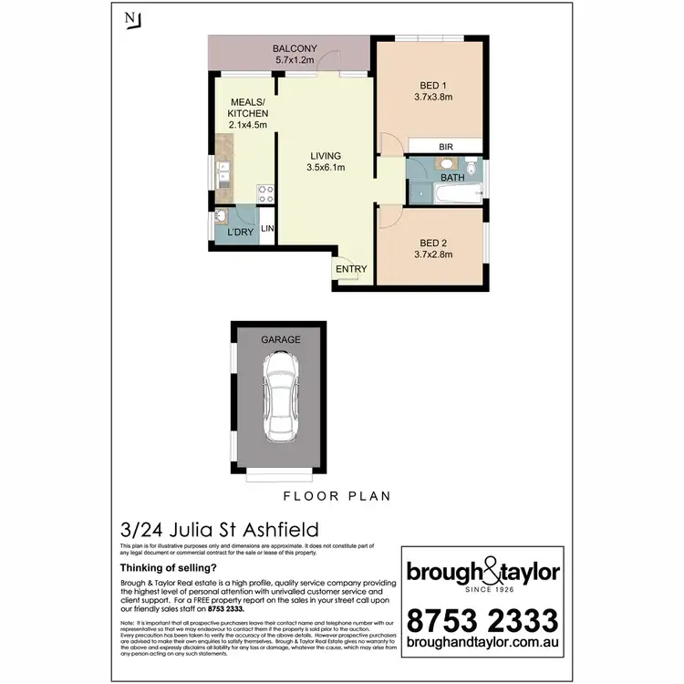Floorplan of Homely apartment listing, 3/24 Julia Street, Ashfield NSW 2131