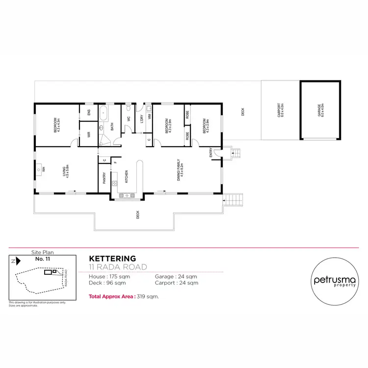 Floorplan of Homely house listing, 11 Rada Road, Kettering TAS 7155