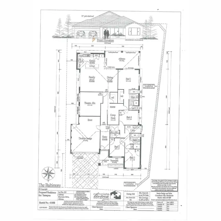 Floorplan of Homely house listing, 26 Bluewater Drive, Alkimos WA 6038