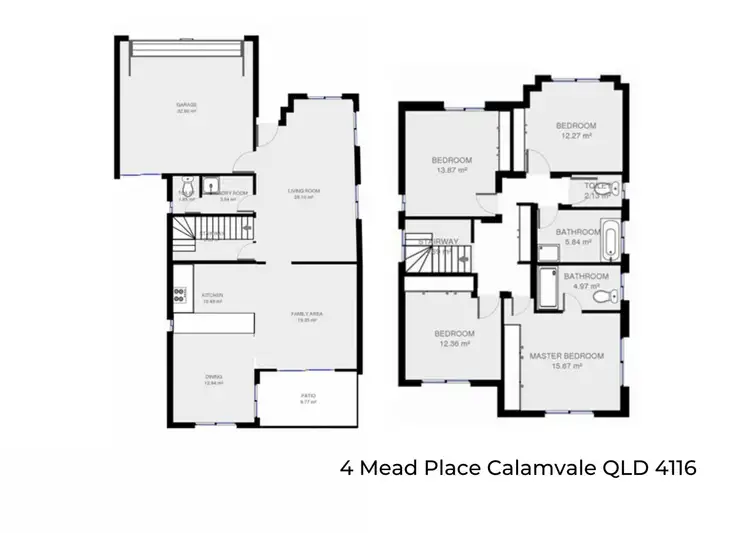 Floorplan of Homely townhouse listing, 4 Mead Place, Calamvale QLD 4116