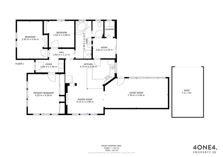 Floorplan of Homely house listing, 2 Culloden Avenue, Lutana TAS 7009