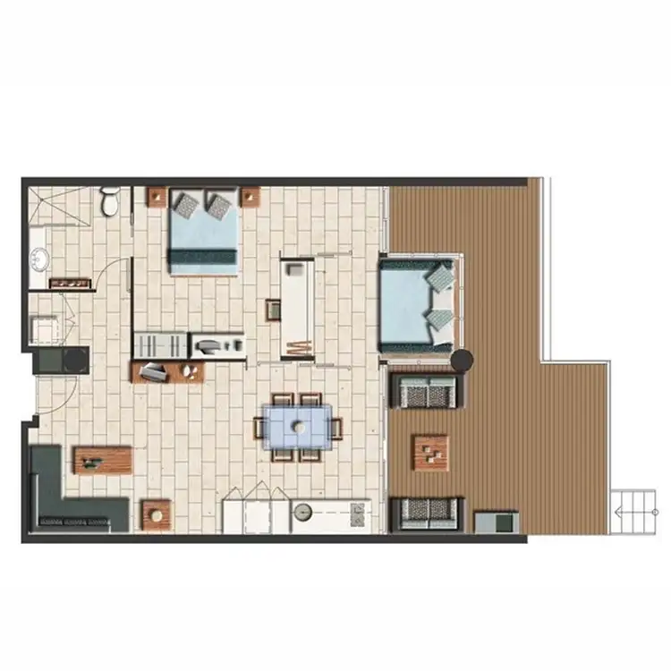 Floorplan of Homely apartment listing, 2104/2-22 Veivers Road, Palm Cove QLD 4879