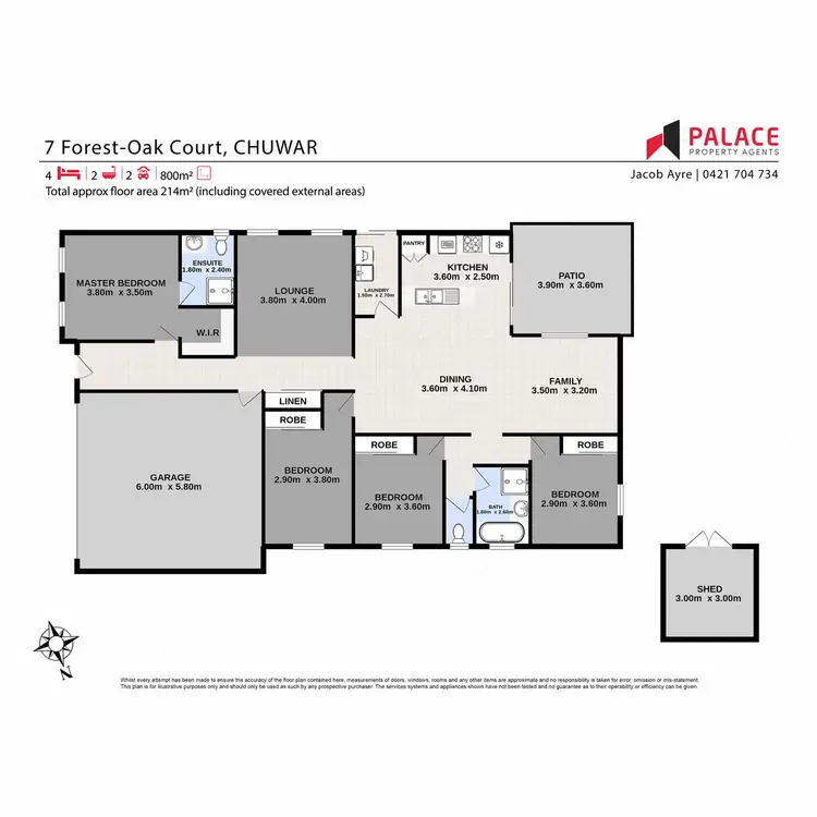 Floorplan of Homely house listing, 7 Forest Oak Court, Chuwar QLD 4306