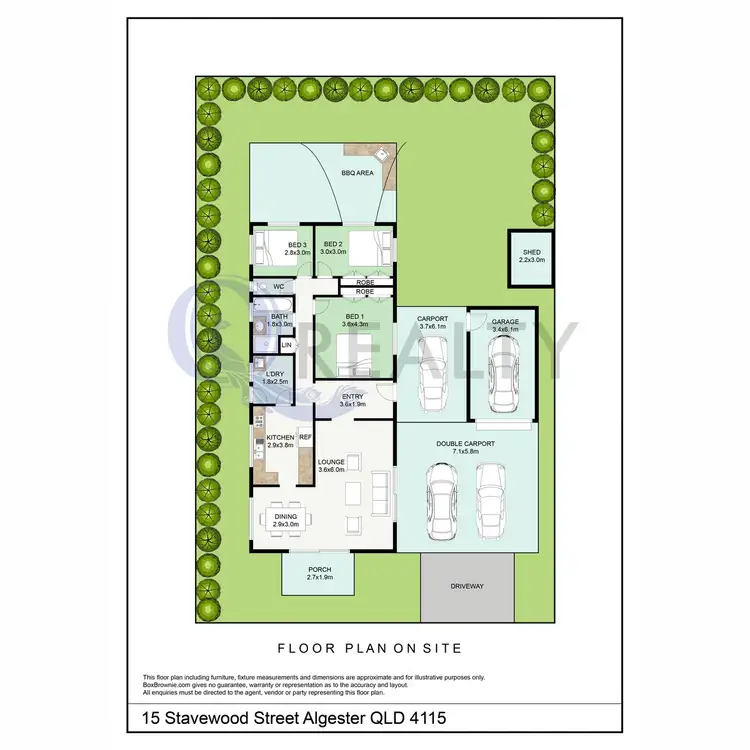 Floorplan of Homely house listing, 15 Stavewood Street, Algester QLD 4115