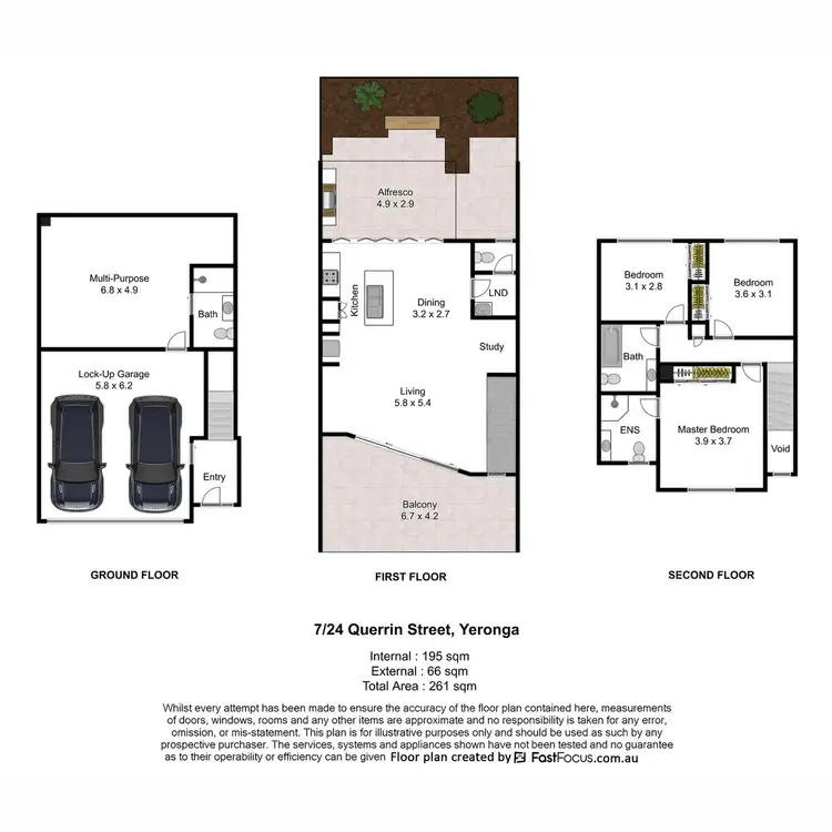 Floorplan of Homely townhouse listing, 7/24 Querrin Street, Yeronga QLD 4104