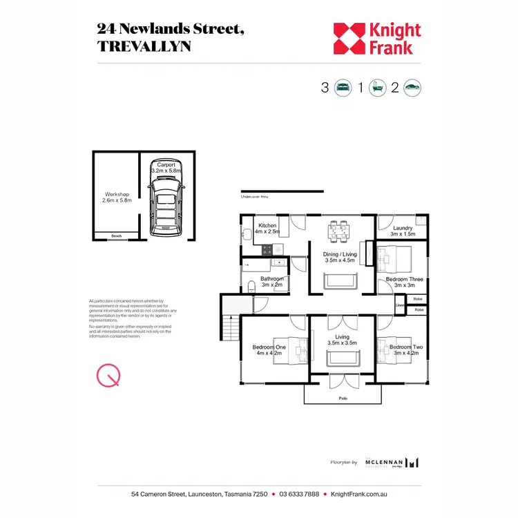 Floorplan of Homely house listing, 24 Newlands Street, Trevallyn TAS 7250