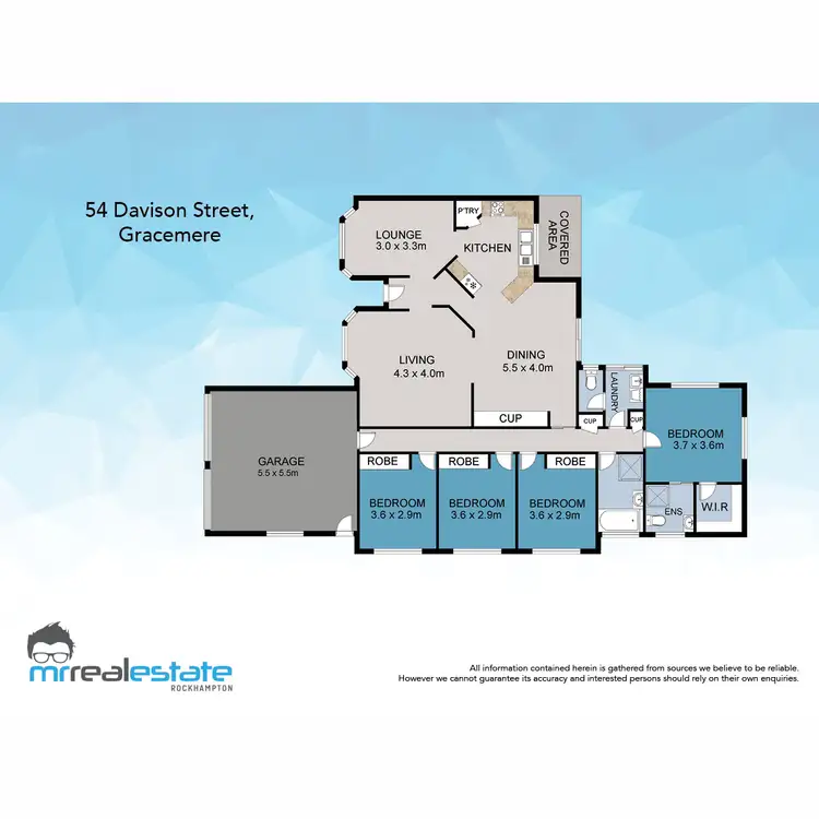 Floorplan of Homely house listing, 54 Davison Street, Gracemere QLD 4702