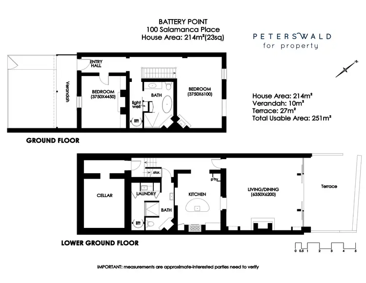 Floorplan of Homely townhouse listing, 100 Salamanca Place, Battery Point TAS 7004