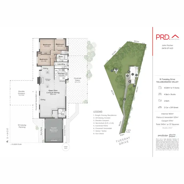 Floorplan of Homely house listing, 19 Tuesday Drive, Tallebudgera Valley QLD 4228