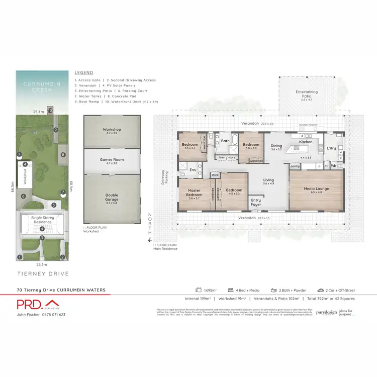 Floorplan of Homely house listing, 70 Tierney Drive, Currumbin Waters QLD 4223