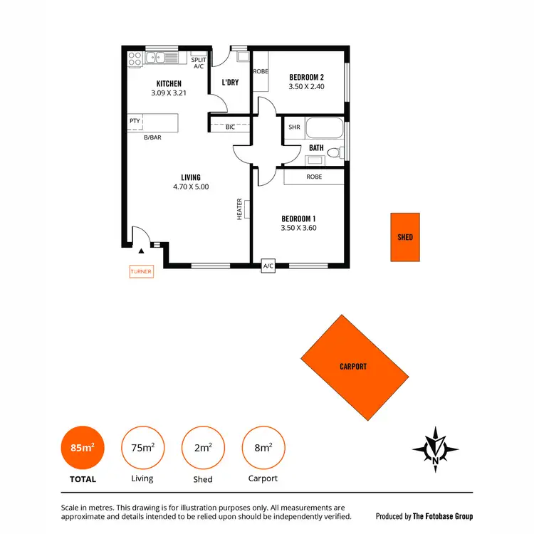 Floorplan of Homely unit listing, 12/58 Lyons Road, Holden Hill SA 5088