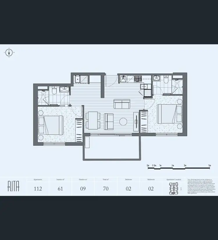 Floorplan of Homely apartment listing, 112/14-16 Bent Street, Bentleigh VIC 3204