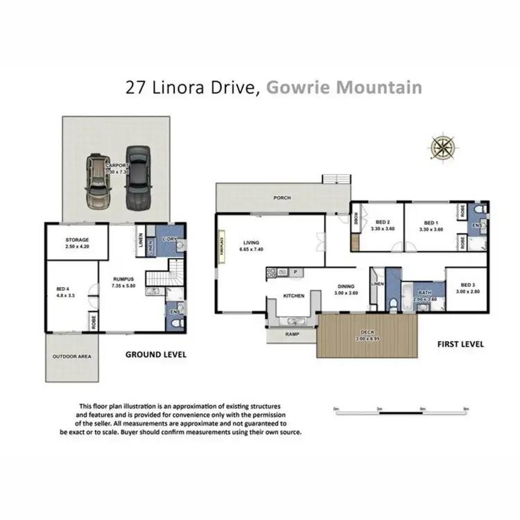 Floorplan of Homely house listing, 27 Linora Drive, Gowrie Mountain QLD 4350