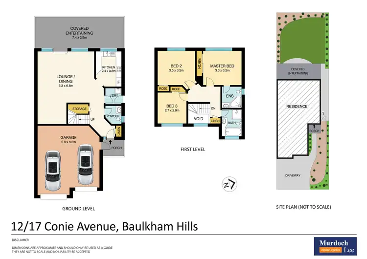 Floorplan of Homely townhouse listing, 12/17 Conie Avenue, Baulkham Hills NSW 2153