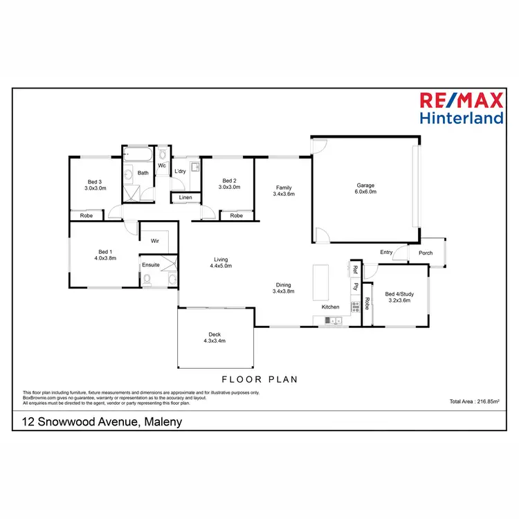 Floorplan of Homely house listing, 12 Snowwood Avenue, Maleny QLD 4552