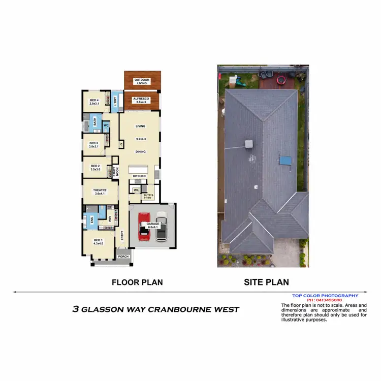 Floorplan of Homely house listing, 3 Glasson Way, Cranbourne West VIC 3977