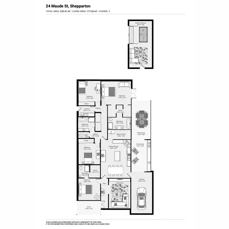 Floorplan of Homely house listing, 24 Maude Street, Shepparton VIC 3630