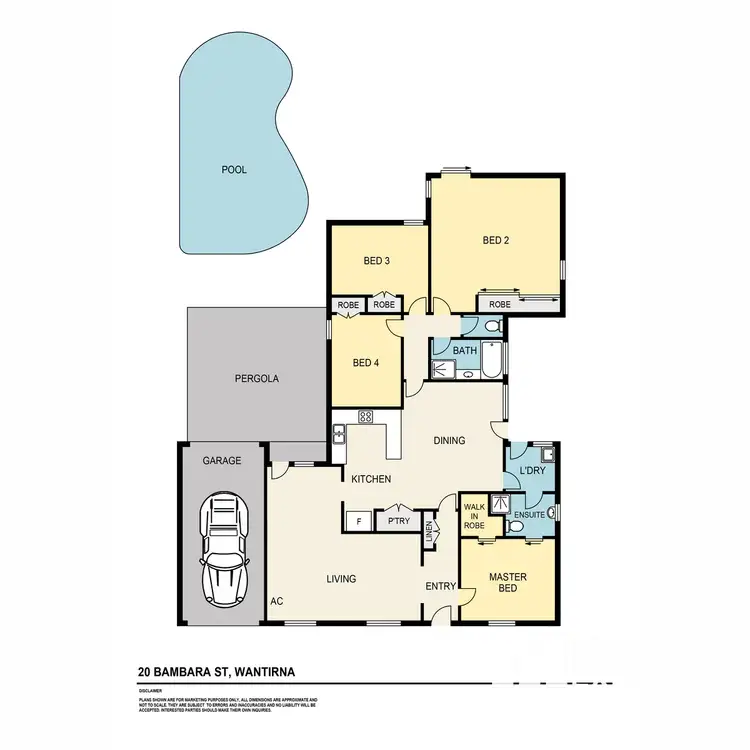 Floorplan of Homely house listing, 20 Bambara Street, Wantirna VIC 3152