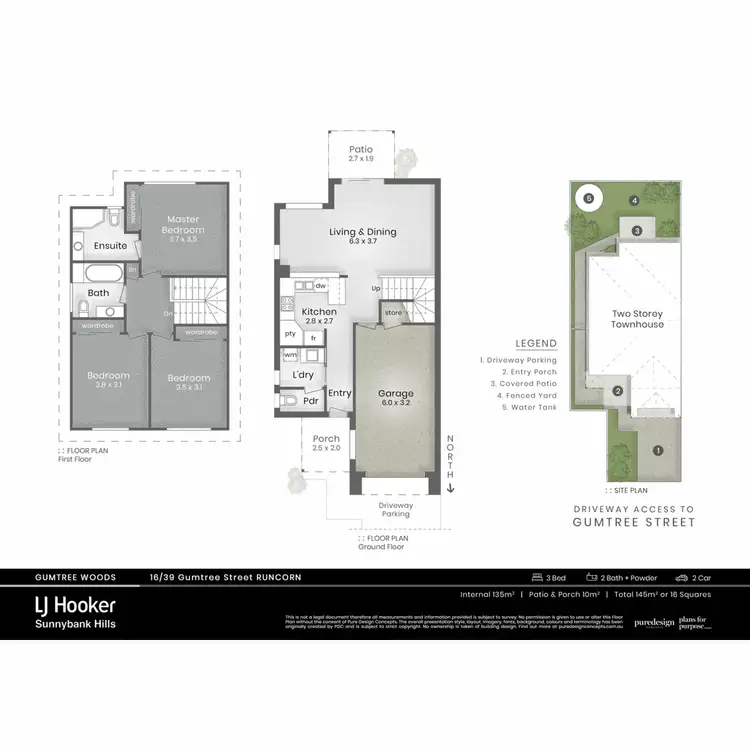 Floorplan of Homely townhouse listing, 16/39 Gumtree Street, Runcorn QLD 4113