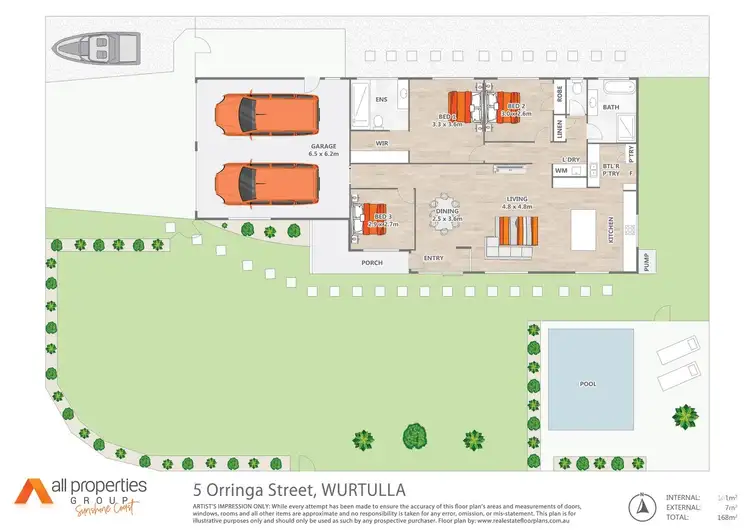 Floorplan of Homely house listing, 5 Orringa Street, Wurtulla QLD 4575