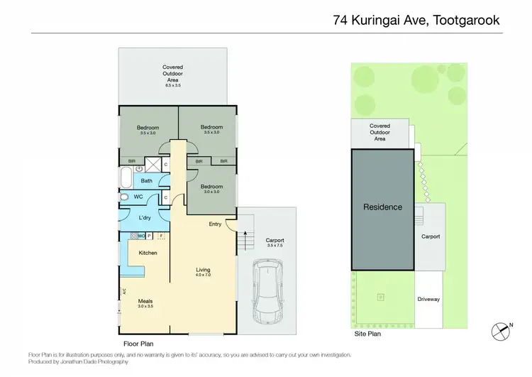 Floorplan of Homely house listing, 74 Kuringai Road, Tootgarook VIC 3941